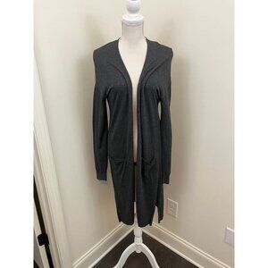 Old Navy Gray Long Open Cardigan Size Medium